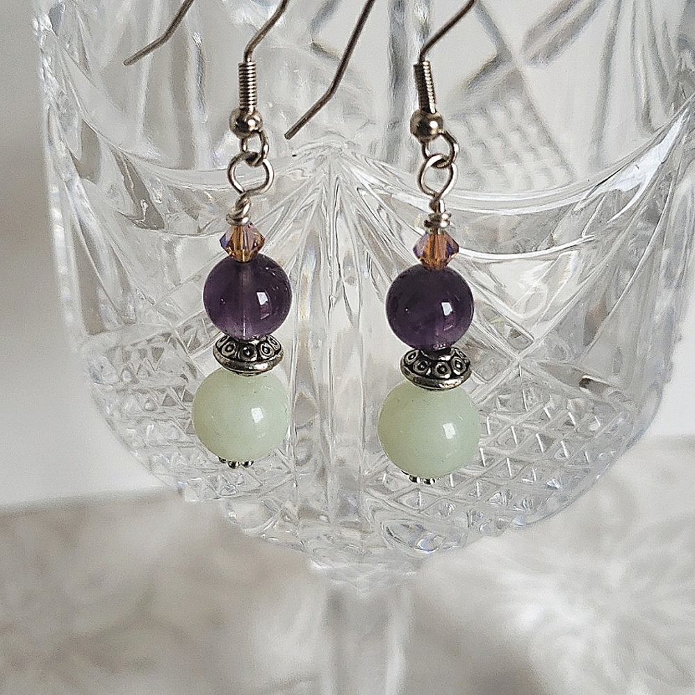 Vintage dangle drop ball earrings